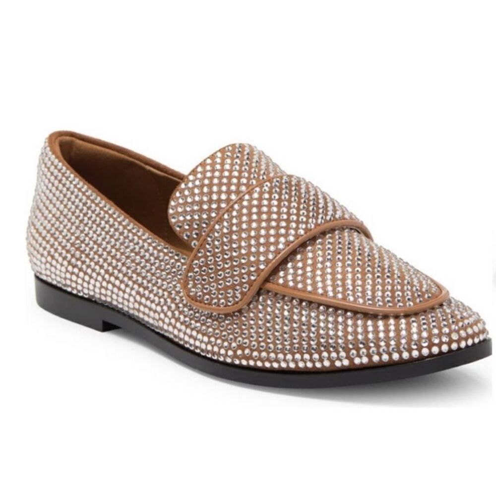 JEFFREY CAMPBELL VELVIT Womens Comfort Insole Synthetic Loafers New Size 6.5
